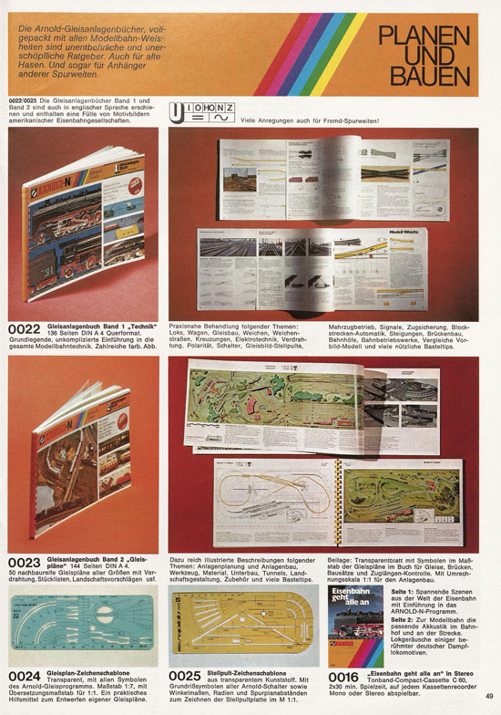 Seite 49 Arnold Katalog N-Modellbahnen 1977-1978