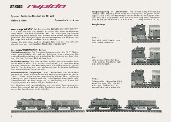 Seite 2 Arnold rapido Katalog 1964-1965