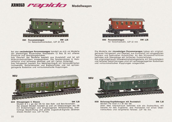 Arnold rapido Katalog 1964-1965