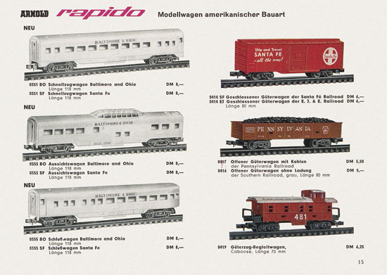Seite 15 Arnold rapido Katalog 1964-1965