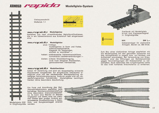 Seite 17 Arnold rapido Katalog 1964-1965