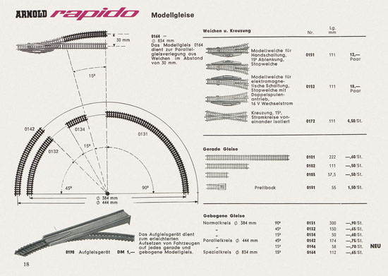 Arnold rapido Katalog 1964-1965