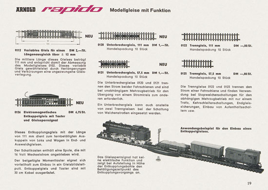Seite 19 Arnold rapido Katalog 1964-1965