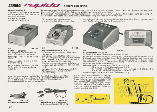 Seite 22 Arnold rapido Katalog 1964-1965