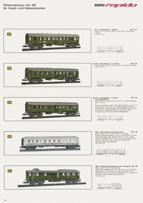 Arnold rapido Katalog 1967-1968