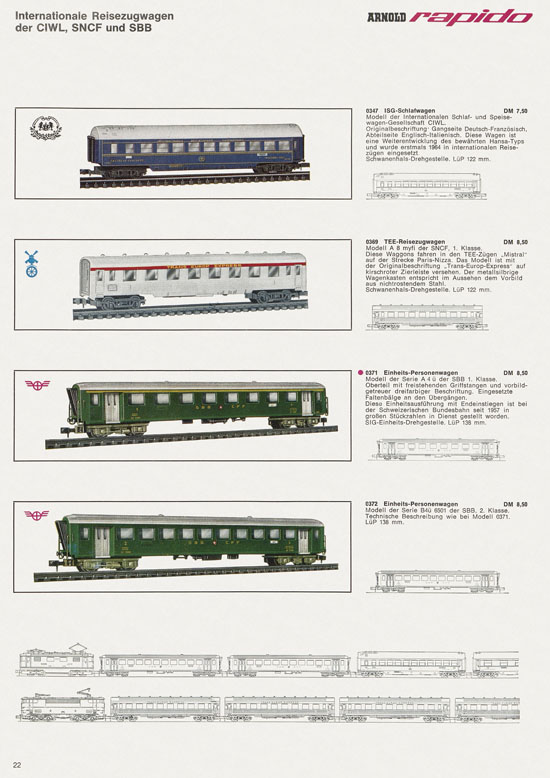 Arnold rapido Katalog 1967-1968