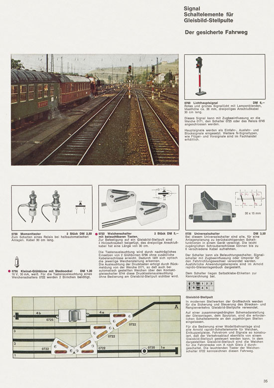 Arnold rapido Katalog 1967-1968