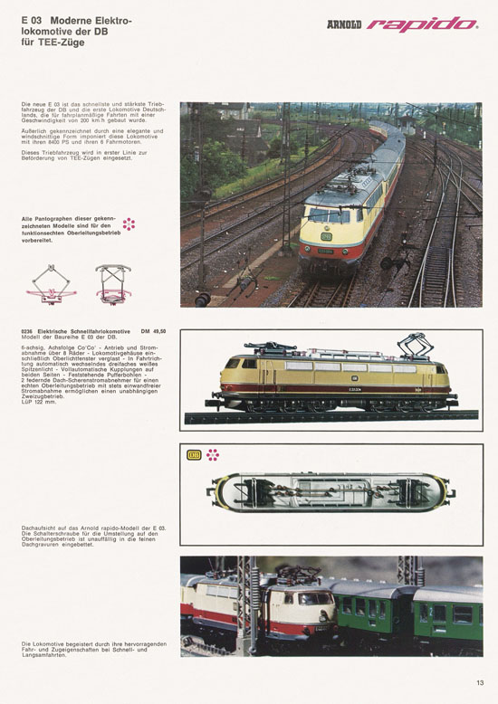 Arnold rapido Katalog 1968-1969