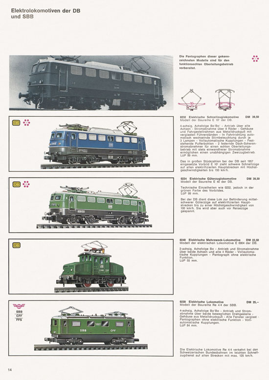 Arnold rapido Katalog 1968-1969