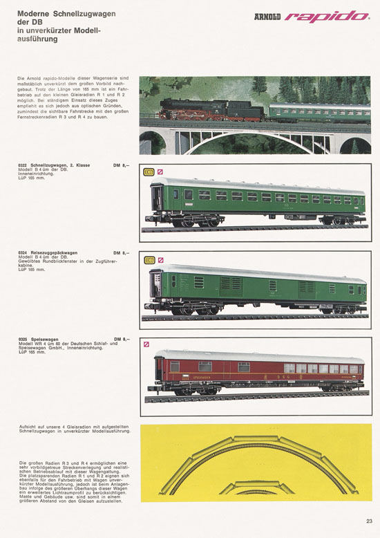 Arnold rapido Katalog 1968-1969