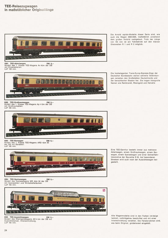 Arnold rapido Katalog 1968-1969