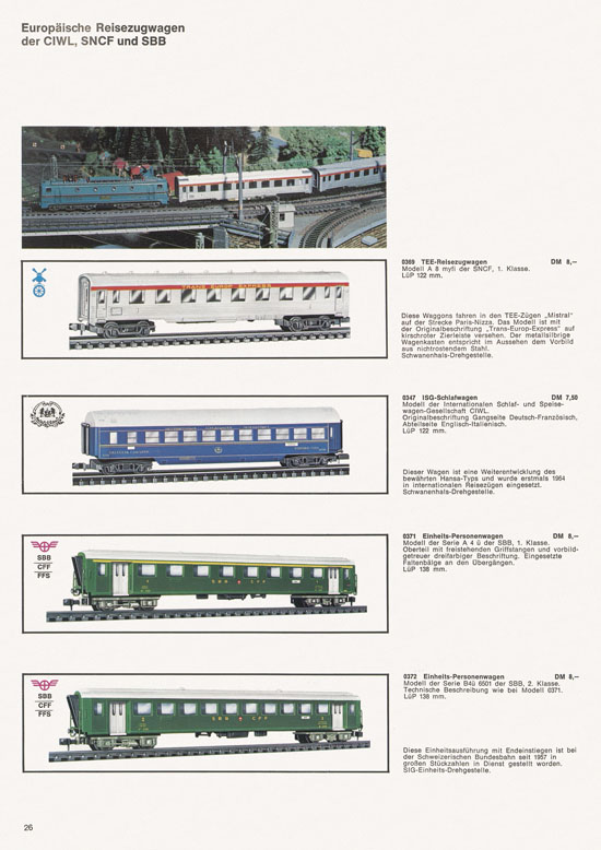 Arnold rapido Katalog 1968-1969