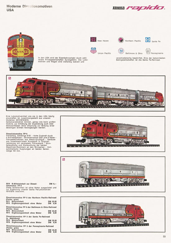 Arnold rapido Katalog 1968-1969