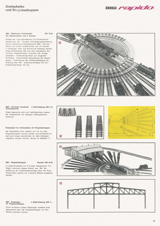 Arnold rapido Katalog 1968-1969