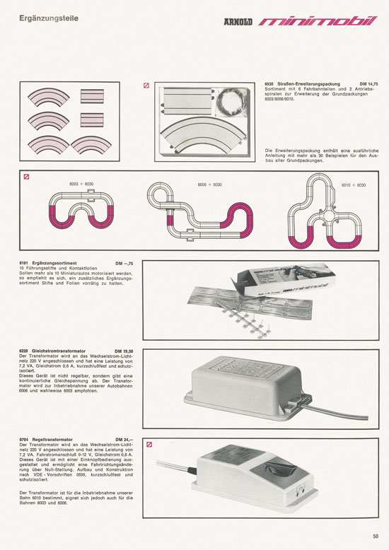 Arnold rapido Katalog 1968-1969