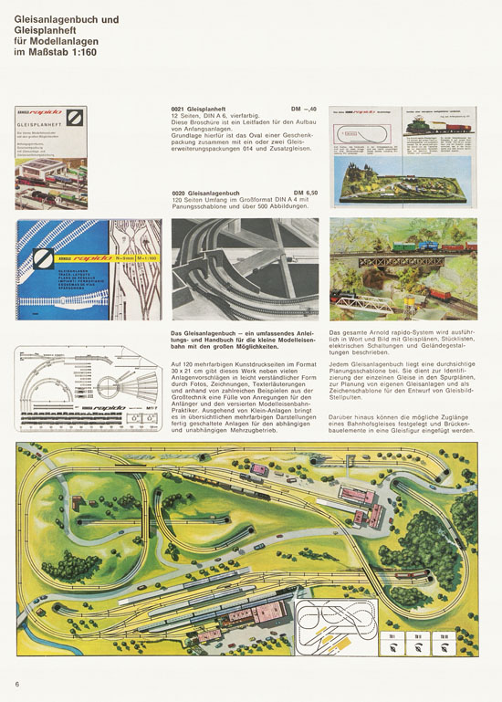 Arnold rapido Modellbahnkatalog 1969-1970