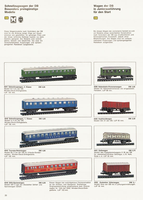 Arnold rapido Modellbahnkatalog 1969-1970