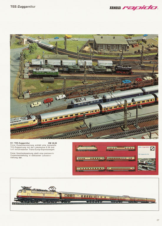 Arnold rapido Modellbahnkatalog 1969-1970