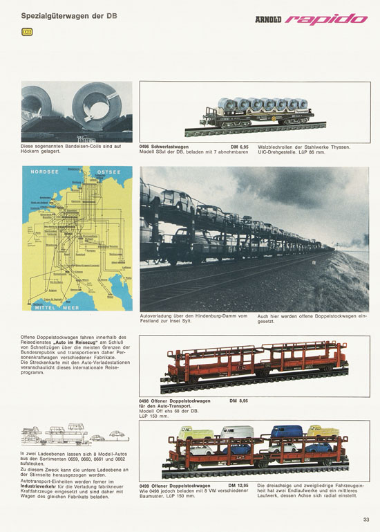 Arnold rapido Modellbahnkatalog 1969-1970