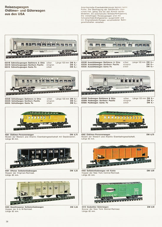 Arnold rapido Modellbahnkatalog 1969-1970