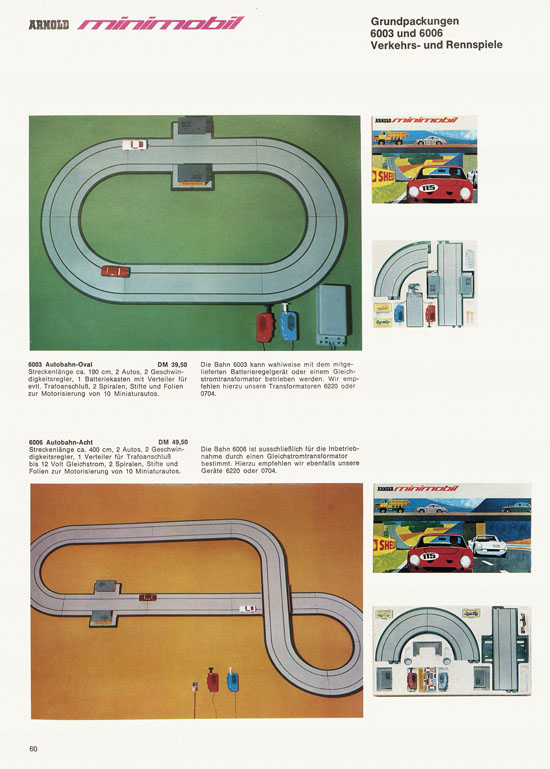 Arnold rapido Modellbahnkatalog 1969-1970