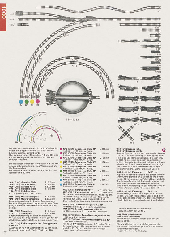 Arnold N Modelleisenbahn-Katalog 1975-1976