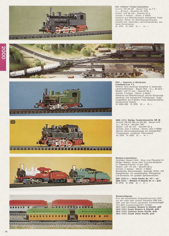 Arnold N Modelleisenbahn-Katalog 1975-1976