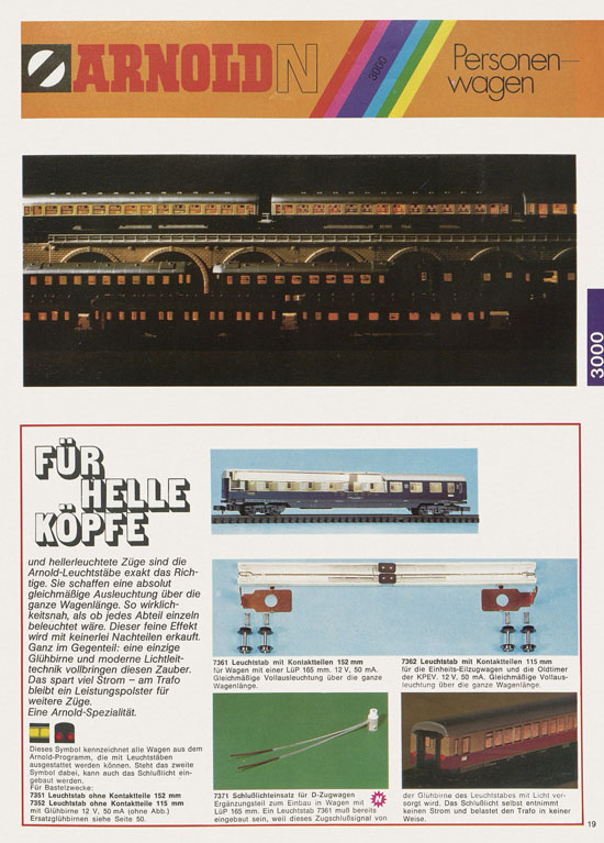 Arnold N Modelleisenbahn-Katalog 1975-1976