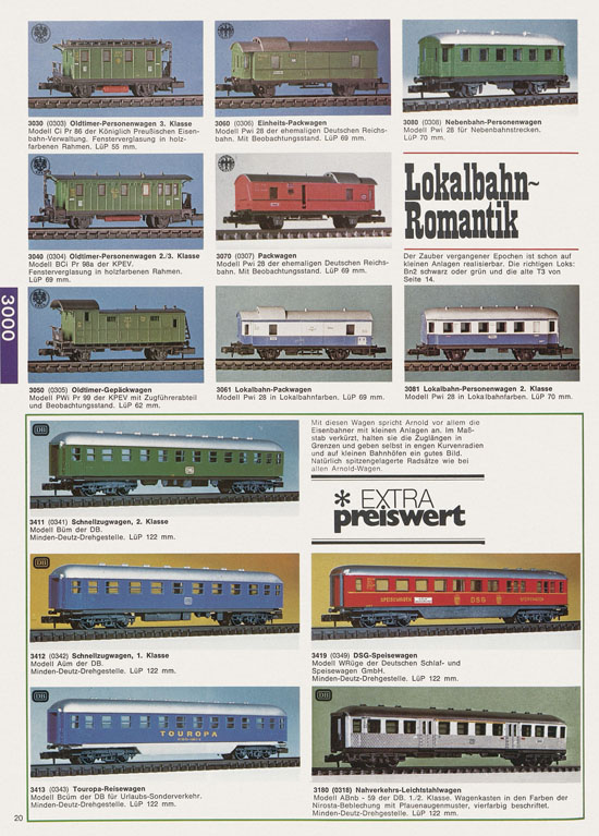 Arnold N Modelleisenbahn-Katalog 1975-1976