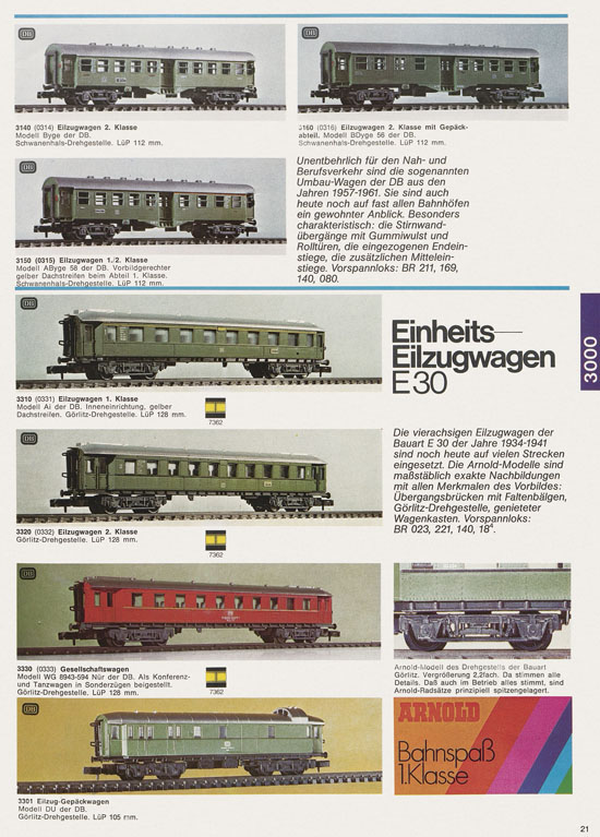 Arnold N Modelleisenbahn-Katalog 1975-1976