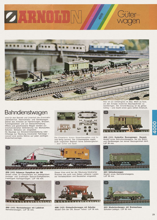 Arnold N Modelleisenbahn-Katalog 1975-1976