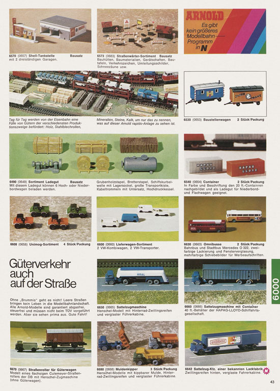 Arnold N Modelleisenbahn-Katalog 1975-1976