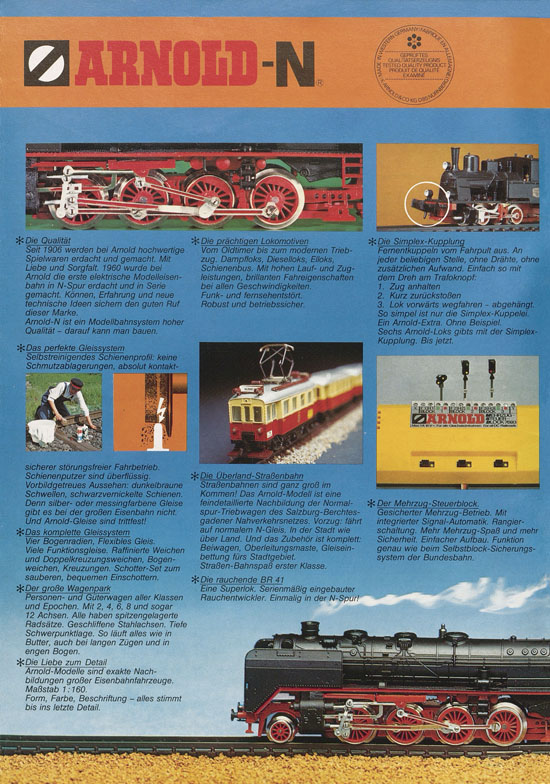 Seite 2 Arnold Katalog N-Modellbahnen 1978-1979