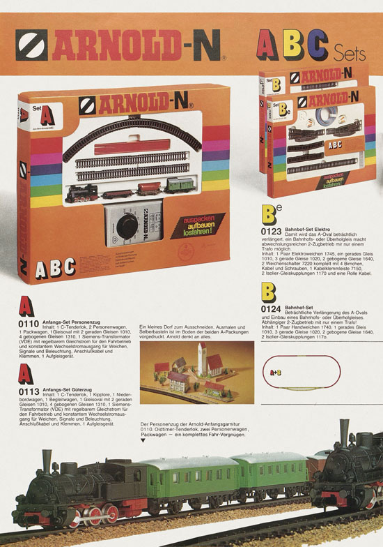 Seite 4 Arnold Katalog N-Modellbahnen 1978-1979