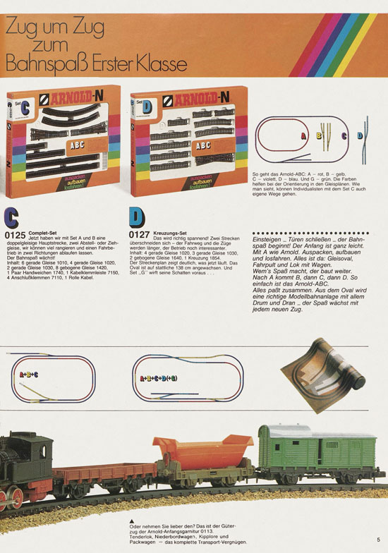 Seite 5 Arnold Katalog N-Modellbahnen 1978-1979