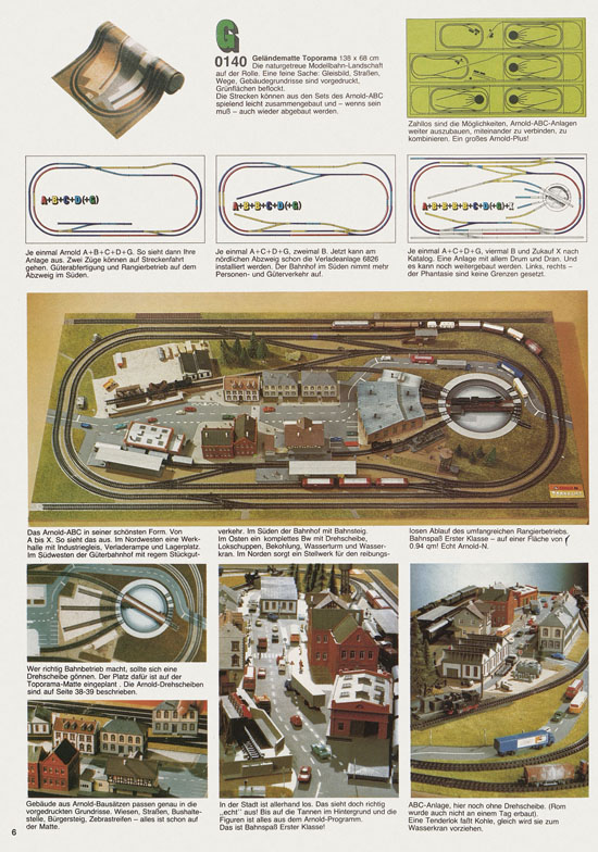Seite 6 Arnold Katalog N-Modellbahnen 1978-1979