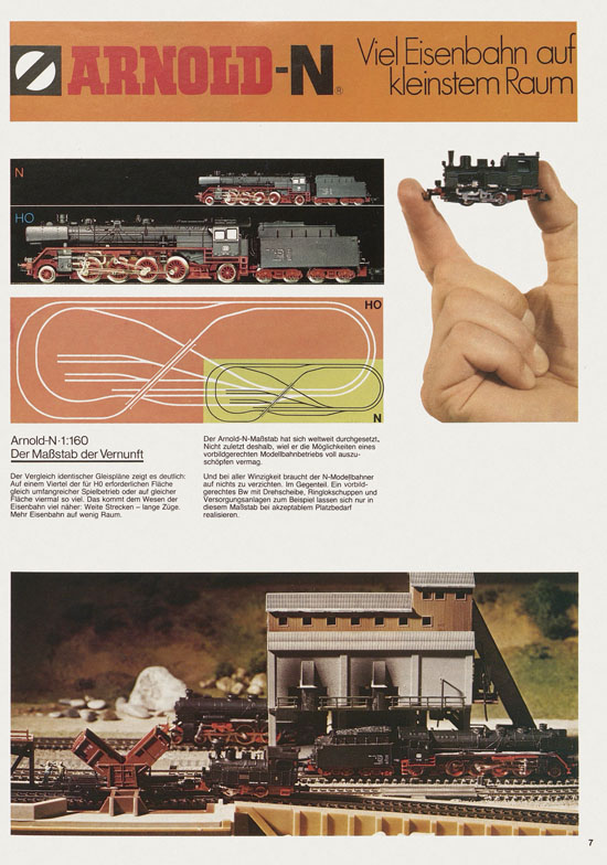 Seite 7 Arnold Katalog N-Modellbahnen 1978-1979
