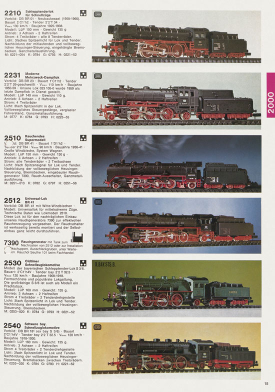 Seite 15 Arnold Katalog N-Modellbahnen 1978-1979