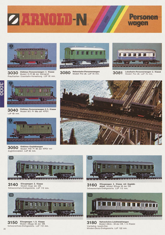 Seite 20 Arnold Katalog N-Modellbahnen 1978-1979