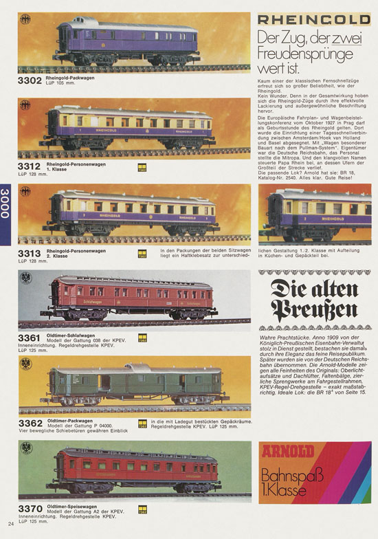 Seite 24 Arnold Katalog N-Modellbahnen 1978-1979
