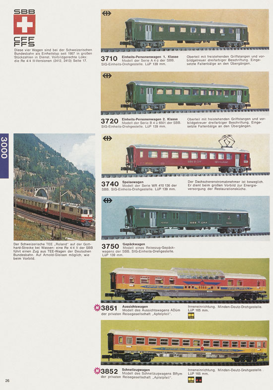 Seite 26 Arnold Katalog N-Modellbahnen 1978-1979