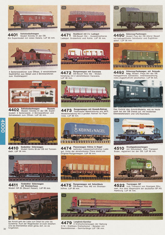 Seite 30 Arnold Katalog N-Modellbahnen 1978-1979