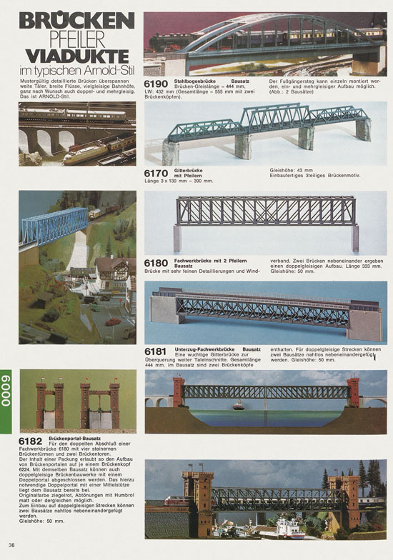 Seite 36 Arnold Katalog N-Modellbahnen 1978-1979