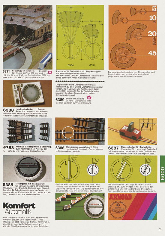 Seite 39 Arnold Katalog N-Modellbahnen 1978-1979