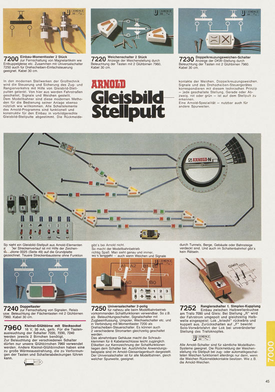 Seite 45 Arnold Katalog N-Modellbahnen 1978-1979
