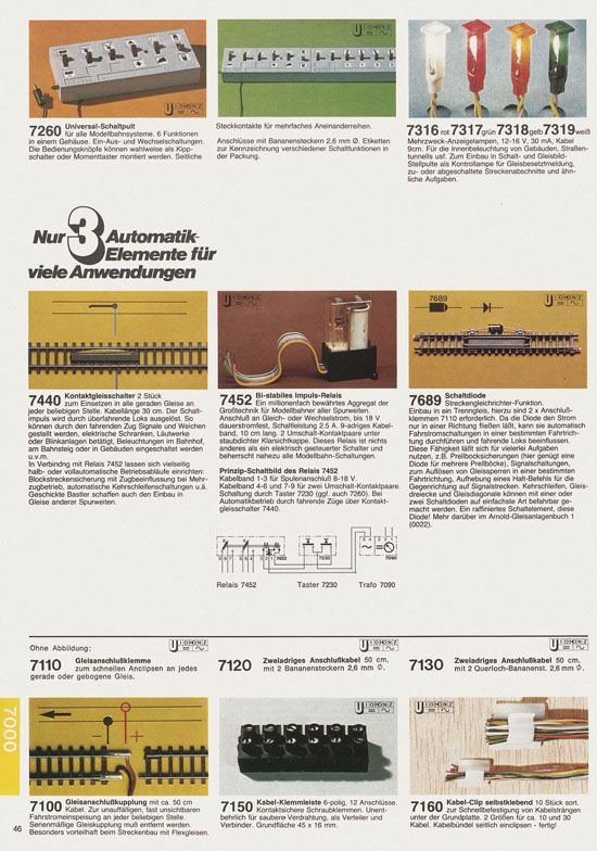 Seite 46 Arnold Katalog N-Modellbahnen 1978-1979
