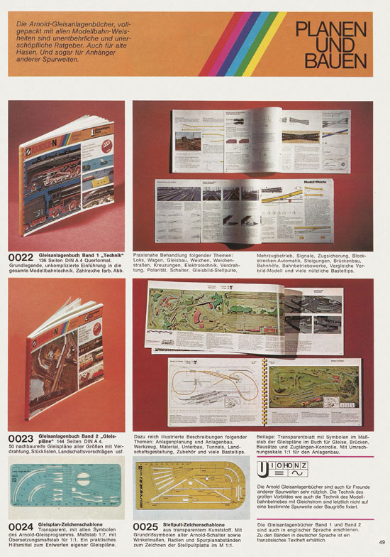 Seite 49 Arnold Katalog N-Modellbahnen 1978-1979