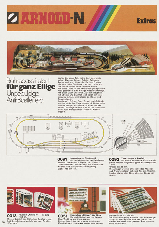 Seite 50 Arnold Katalog N-Modellbahnen 1978-1979