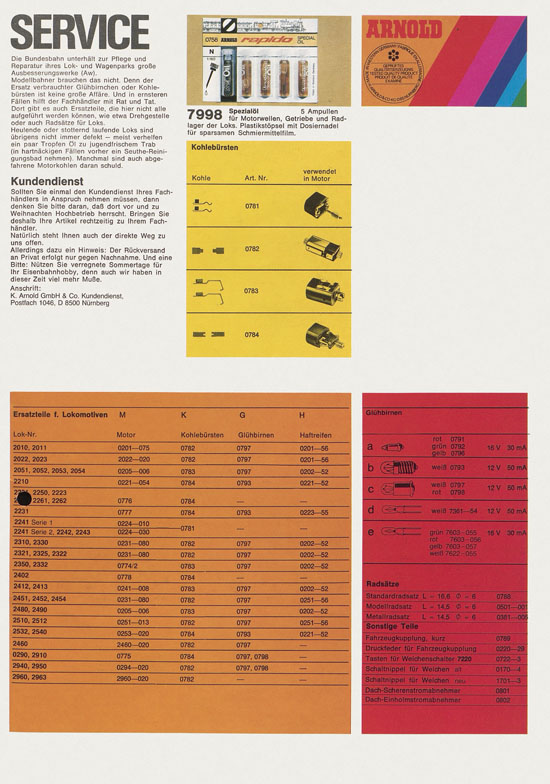 Arnold Katalog N-Modellbahnen 1978-1979