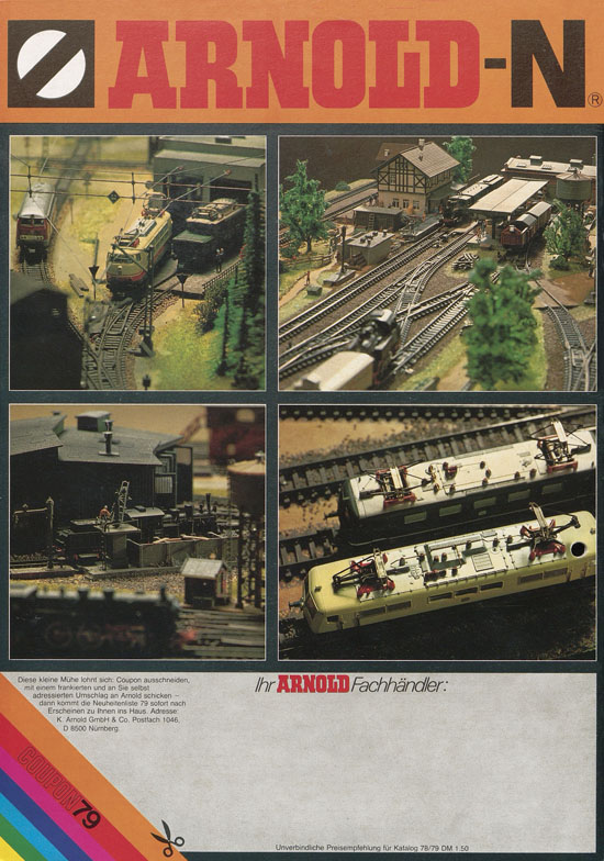 Seite 52 Arnold Katalog N-Modellbahnen 1978-1979